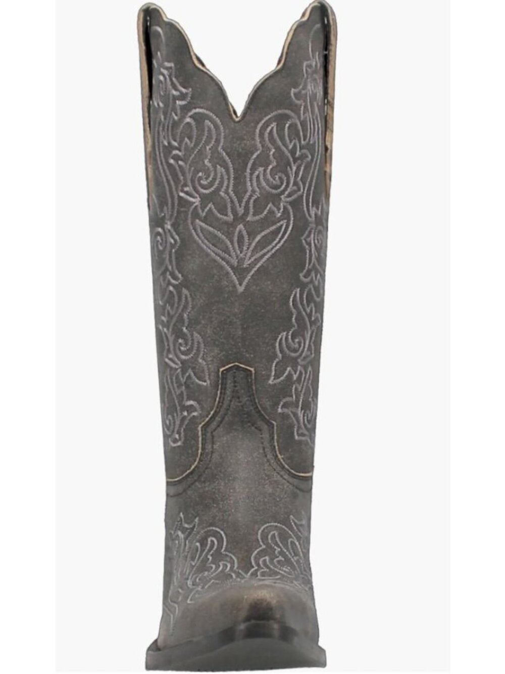 Dingo Flirty N Fun Western Boot Grey Leather Size Womens 7 [jb] - Picture 5 of 16